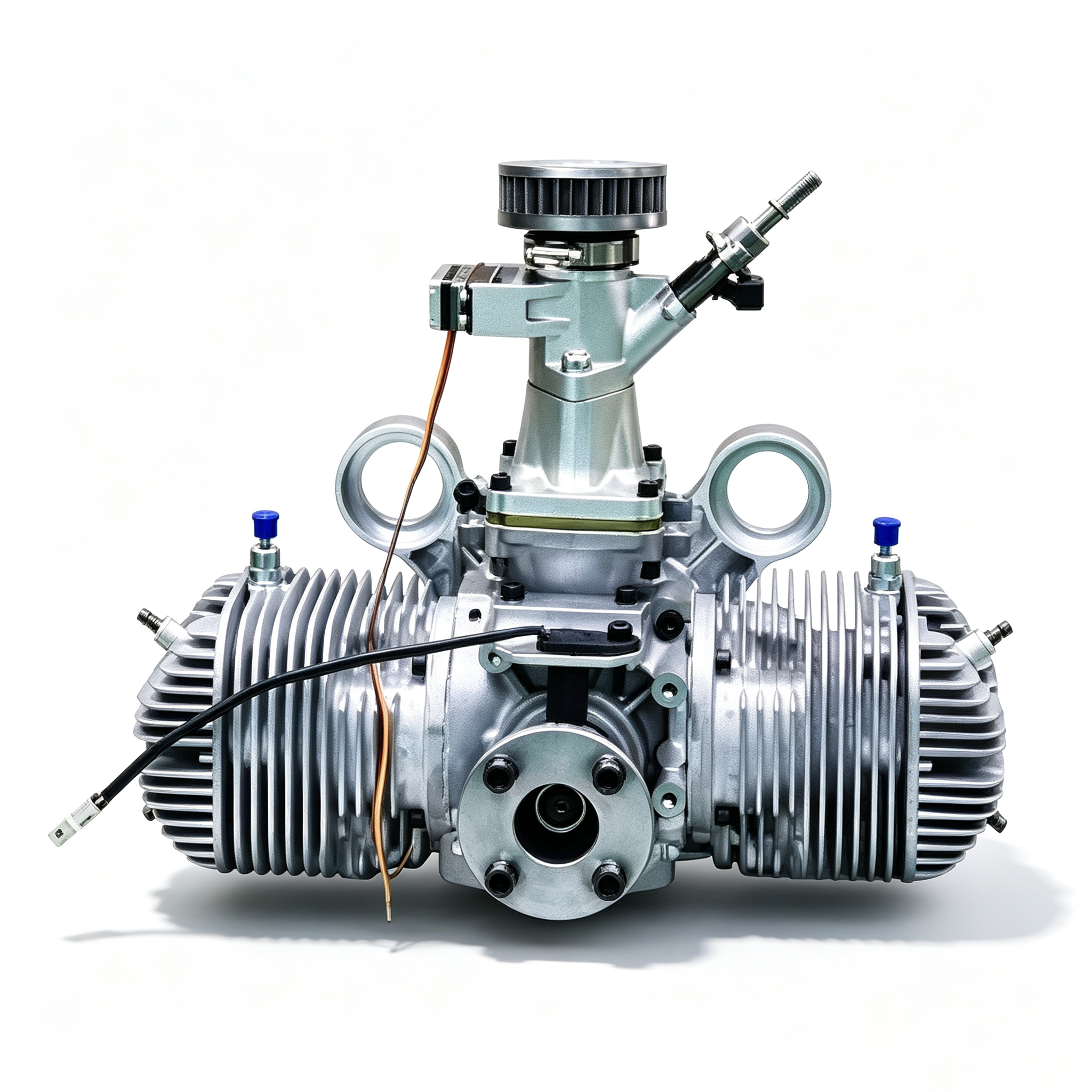 350cc EFI 22KW Two-Cylinder Two-Stroke Gasoline UAV Engine | Electronic Fuel Injection Aluminum Light Drone Power For VTOL Fixed Wing Multirotor