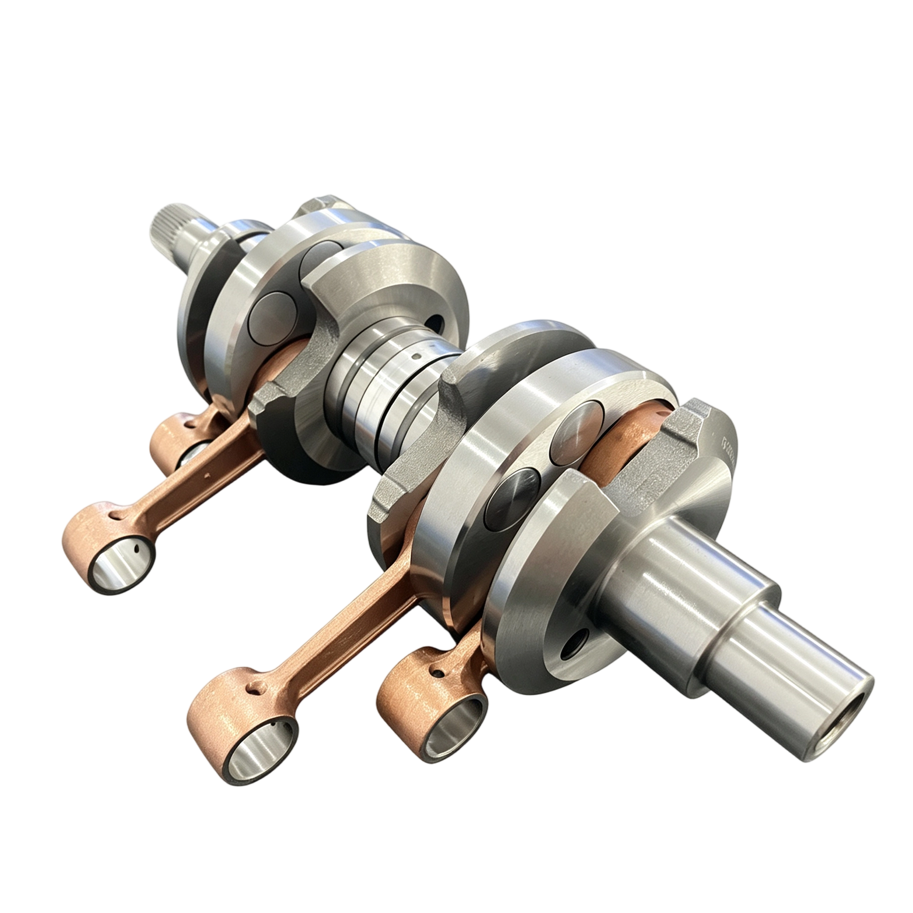 Two-Cylinder Two-Stroke Gasoline UAV Engine Crankshaft